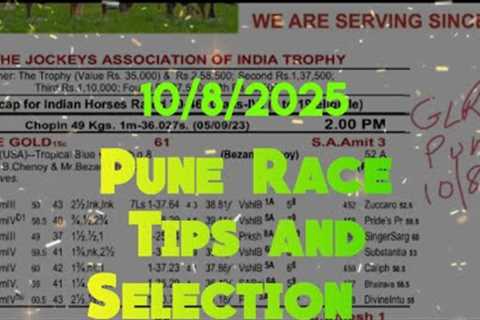 Pune Race Tips and Selection || The Yohan Z. Poonawalla Turf Club Trophy (Gr.3)