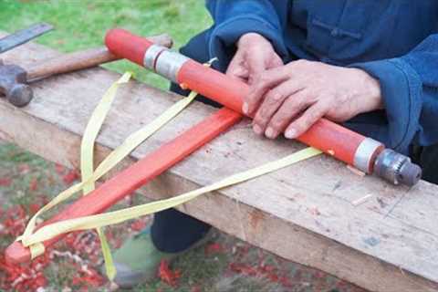 Chinese Master Carpenter Makes Hand Drills That Work Without Electricity！Admirable！#craftsman#drill