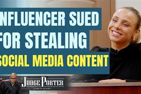 Influencer Sued For Stealing Social Media Content.