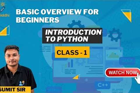 Introduction to Python | Class -1 | Programming for Beginners | Robosiddhi | Easy Python Tutorial