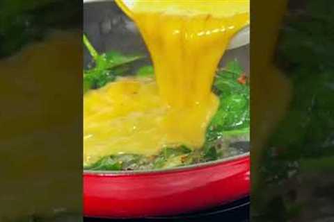 Healthy breakfast | spinach scrambled egg