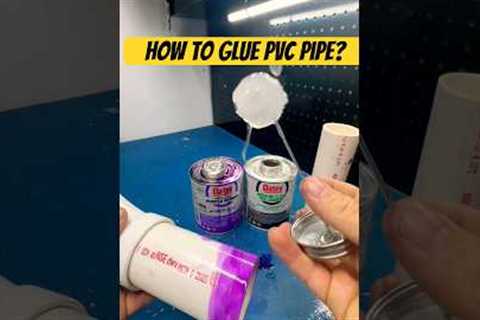 How to glue PVC pipe for beginners #diy #tips #plumbing #howto #construction