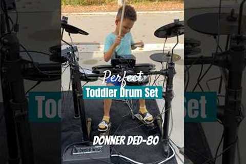 Toddler Drum Set | Donner DED-80 | Perfect Size for little drummers