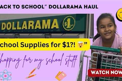 Back to School on a Budget 2025 | Dollarama Haul Canada 🇨🇦 | Abbi &amp; Mom