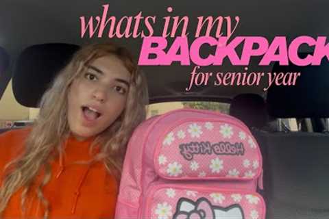 whats in my backpack for senior year // school supply haul 2025