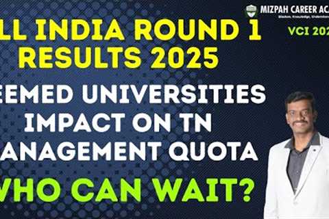Deemed Universities Cut Off Marks - Competition Increased - Impact in TN Management Quota 2025