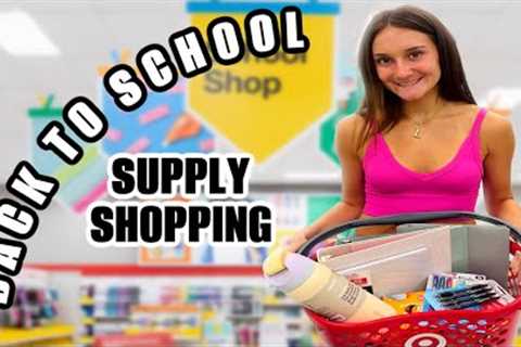 BACK TO SCHOOL SUPPLIES SHOPPING