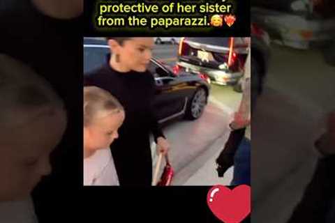 Selena Gomez is very protective of her sister from the paparazzi.❤️‍🔥🥰#selenagomez #paparazzi