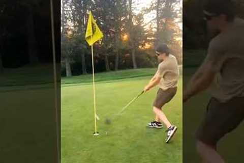 The Greatest Golf Shot off All Time 😱 #shorts