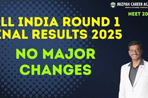 🔴Live - AIQ Round 1 Final Results Released - Latest Updates in All India Quota