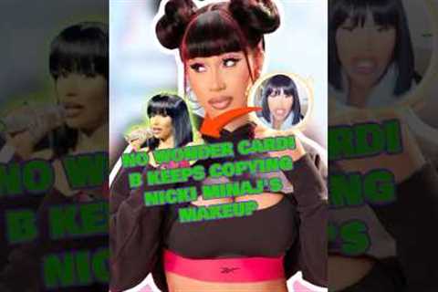 No wonder Cardi B keeps copying Nicki Minaj's makeup!#cardib #nickiminaj #rapper