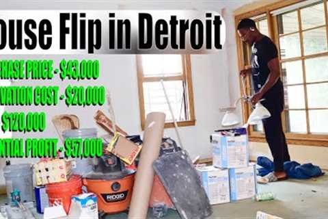 Simple House Flip in Detroit - Before and After Renovation (Part 2) | Demo & Clean Out Progress