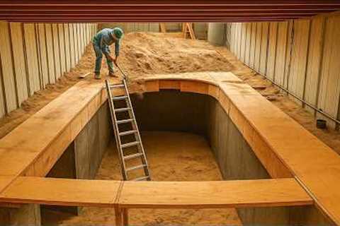 This guy is building a secret underground bunker that even the police will never find!
