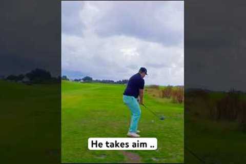 Unbelivevable shot at Herdla Open 2025!    #golfshorts #golf #golfswing #golfswings