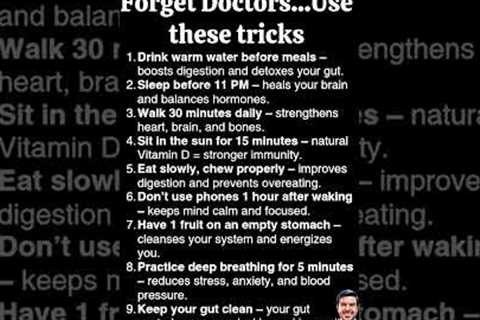 9 Daily Health Hacks Doctors Won’t Tell You! 💡