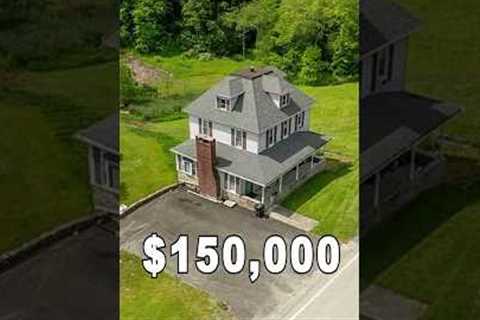 Dream Farmhouse with Large Pond. 9.5 Acres. $150,000 #countryestate #houseforsale