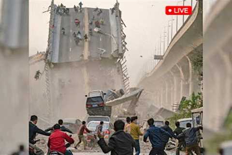 China's Biggest Bridge Snaps in Half — Locals Capture the Final Moments