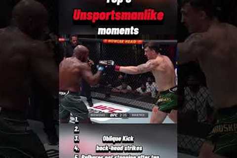 #unsportsmanlike #disqualification #illegal #ufc #mma #moments #youtubeshorts