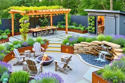 Modern Rustic Backyard Garden Landscaping Ideas to Transform Your Outdoor Space into a Cozy Retreat