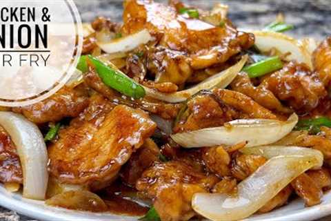 Chicken And Onion Stir Fry | Flavorful, Tender And Juicy Chicken Stir Fry With Vegetable