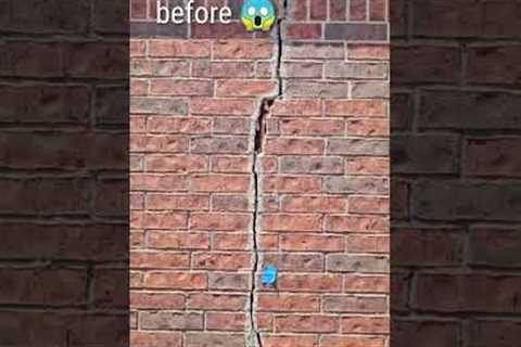 From open cracks to seamless perfection! 🏡 #FoundationFix #HomeTransformation