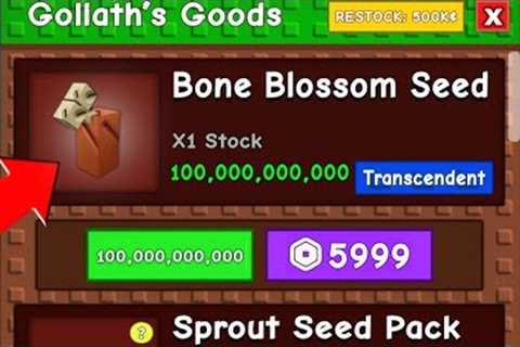 FINALLY the BONE BLOSSOM SEED and Candy Blossom is BACK!.. In Grow a Garden Roblox (Beanstalk Event)