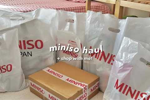 a huge and aesthetic miniso haul ❣️ | beauty, skincare, home goods..