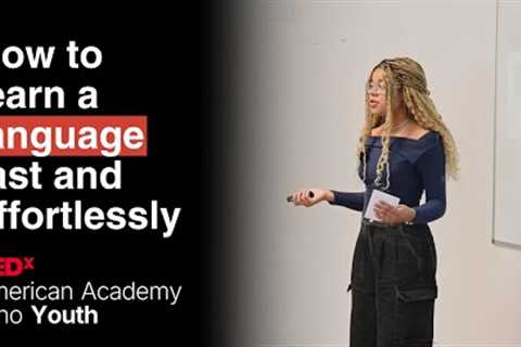 How to learn a language fast and effortlessly | Victoria Obiageli | TEDxAmerican Academy Brno