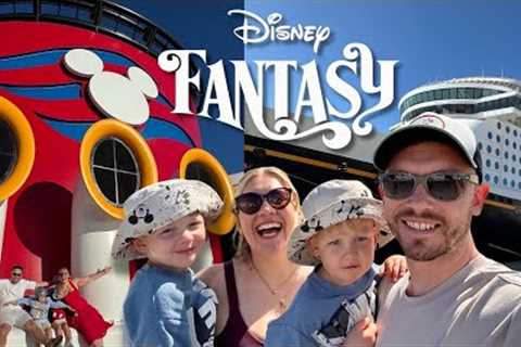 ✨OUR FIRST EVER DISNEY CRUISE - Embarkation Day on the Disney Fantasy! | Barcelona to Southampton..