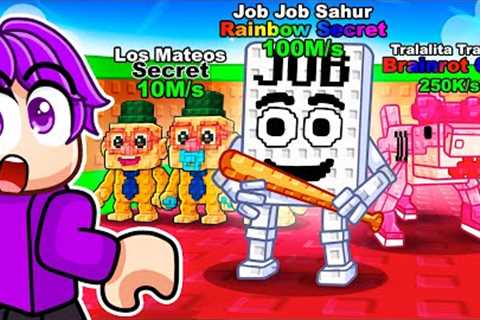 I used INFINITE LUCK to UNLOCK NEW JOB JOB SAHUR in Roblox Steal a Brainrot!