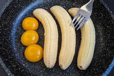 Just Add Eggs With Bananas Its So Delicious! Simple Breakfast Recipe. 5 Mints Cheap & Tasty..