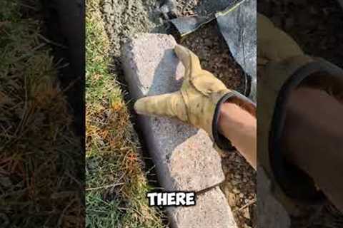 how to install brick landscape edging in 30 seconds | Lawn Care Springfield IL
