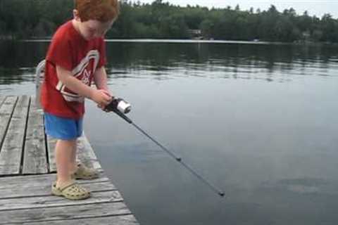 Boy catches fish in record time