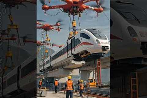 Ai Drone Technology in future railway Construction.#foryou #shortvideo #automobile #engineering