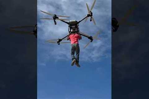 Giant Agriculture Drone Lifting a Man!😱