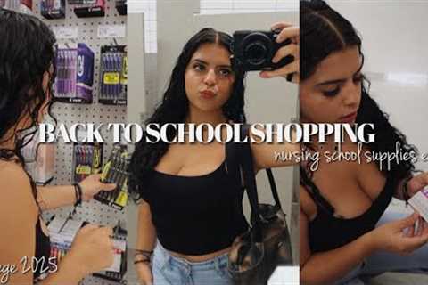 back to school shopping | school supplies edition | 2025 | nursing school supplies shopping