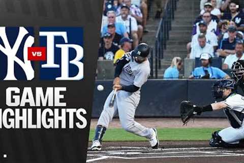 Yankees vs. Rays Game Highlights (8/20/25) | MLB Highlights