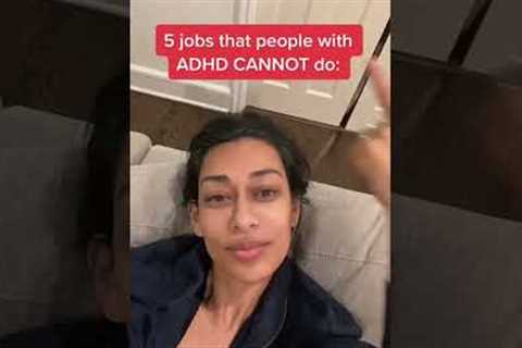 Jobs you CANNOT do if you have ADHD…#drsasha #adhd #shorts