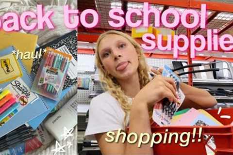 BACK TO SCHOOL SUPPLIES SHOPPING + haul📓