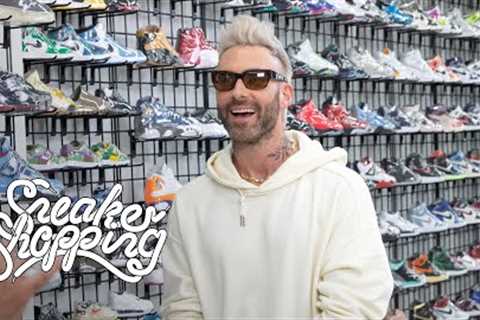 Adam Levine Goes Sneaker Shopping With Complex