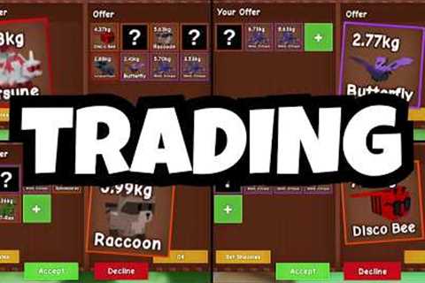 Grow a Garden Trading Montage #2 🔄❓😱 I got Raccoon, Butterfly &amp; Disco Bee
