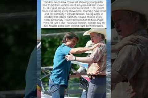 TOM CRUISE TEACHES YOUNG ACTOR STUNTS ON SET 🎬🏁