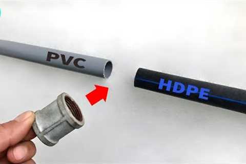Plumbers near me don't want to share this with you!Simple tricks to connect PVC pipes and HDPE pipes