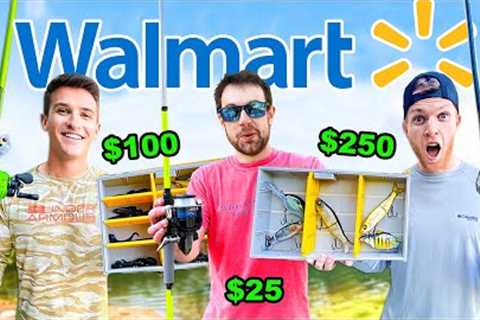 Walmart $25 vs $250 Budget Fishing Challenge (Rod, Reel, Lures)
