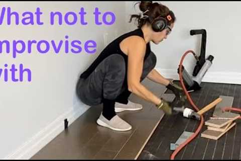 How to install hardwood floors #DIYflooring #floor #hardwoodfloor #flooringnailer #Lcleats