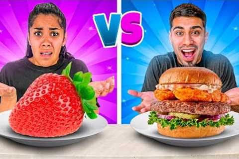 HEALTHY FOOD VS JUNK FOOD CHALLENGE