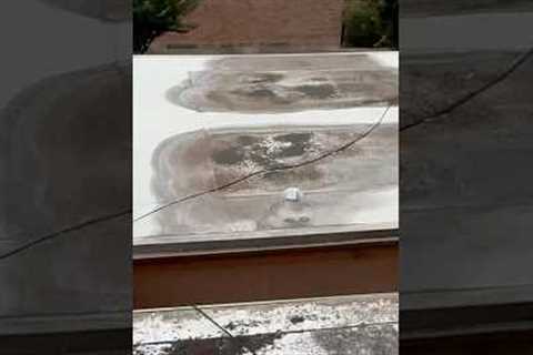 Finding Flat Roof Leaks 🔬#construction #roofing #leak