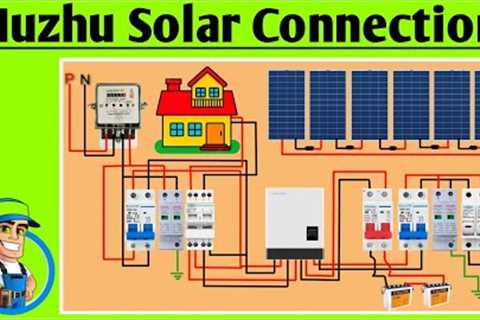 Complete Solar Panel Connection with Inverter &amp; Battery | घर के लिए बेस्ट सोलर सिस्टम Wiring