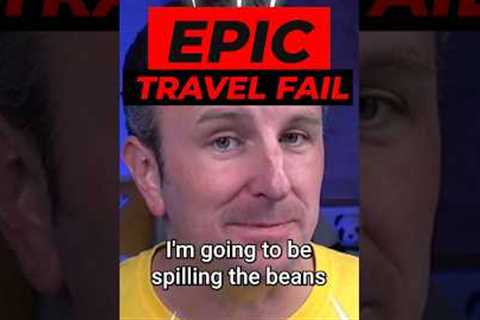 My biggest #travel fail.  Ouch!