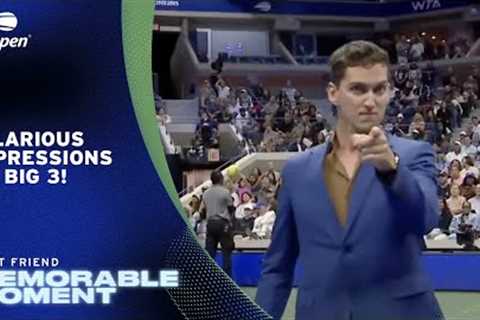 Hilarious Impressions of Federer, Nadal and Djokovic | 2025 US Open